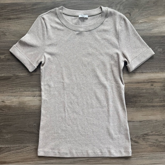 Peserico | Micro-Ribbed Stretch Jersey T-Shirt - Picture 1 of 5